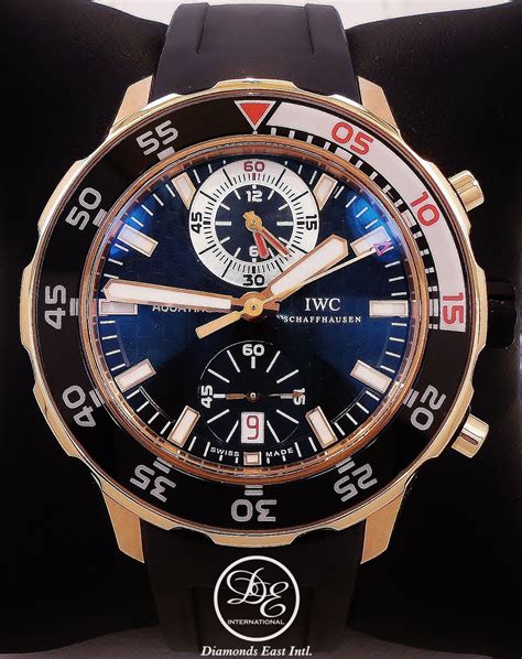 iwc aquatimer rose gold|iwc aquatimer split minute.